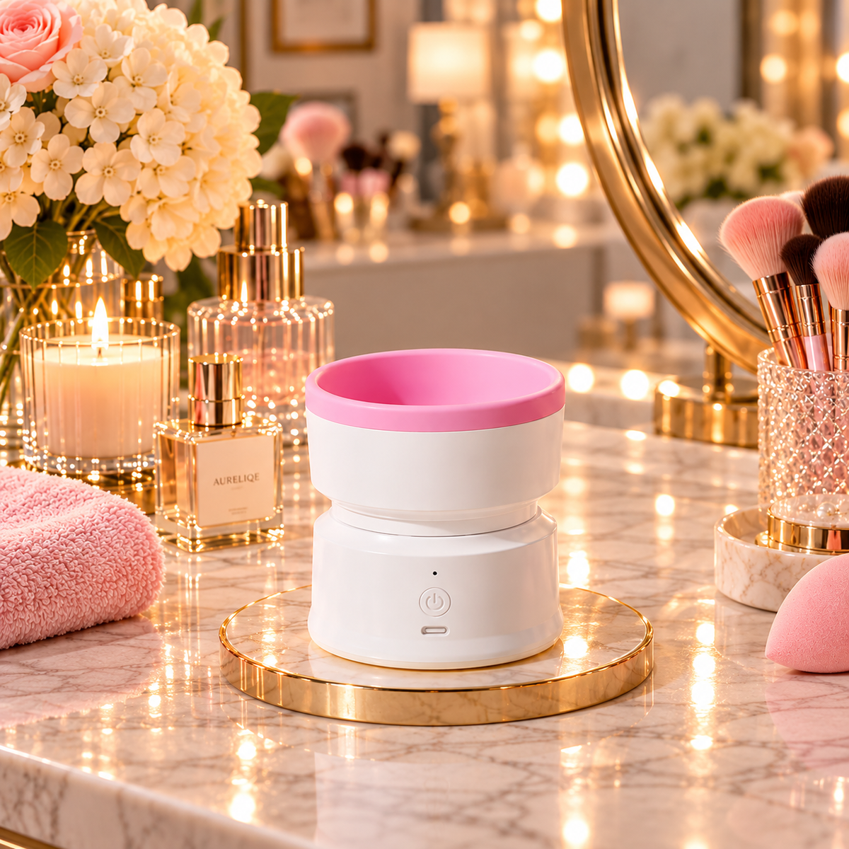 Automatic Makeup Brush Cleaner